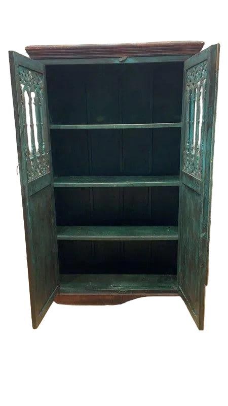 Antique German Hand Painted Cabinet - 7