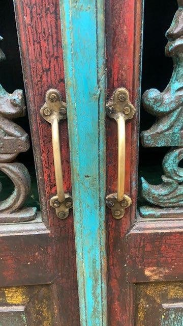 Antique German Hand Painted Cabinet - 9