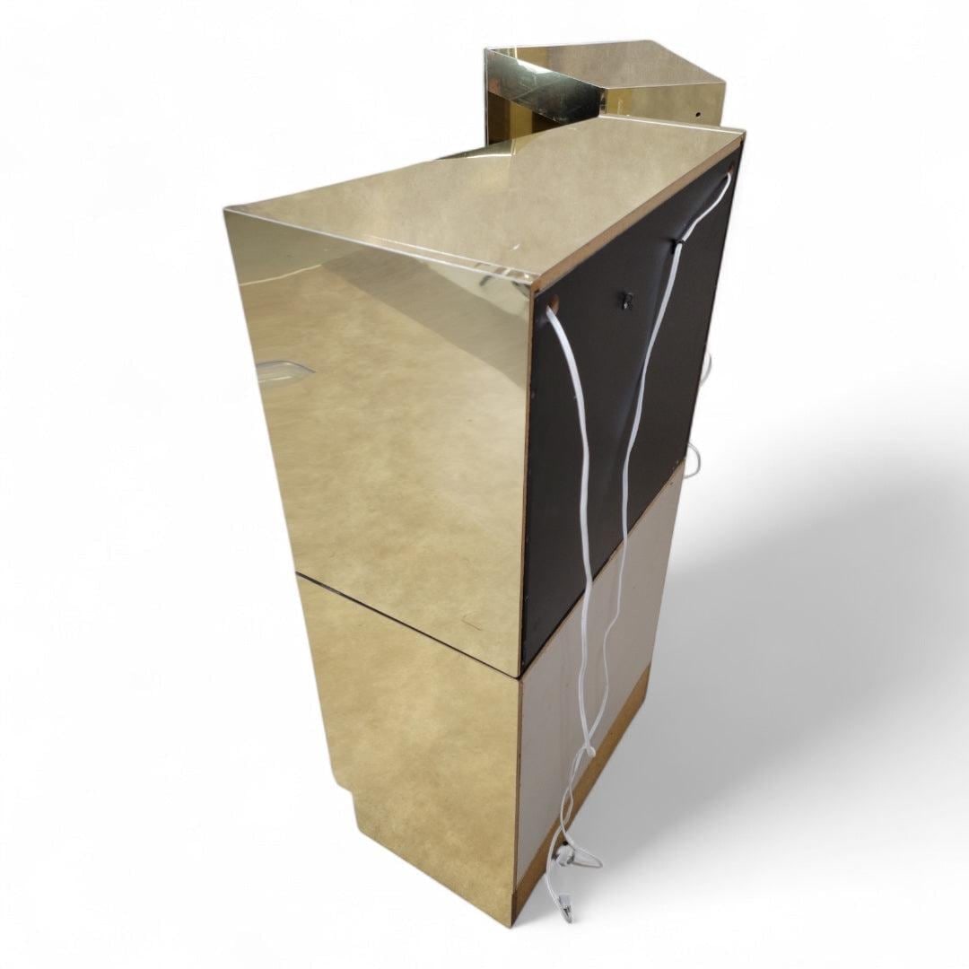 MCM Bronze Mirrored and Brass Bedroom Set by Ello - 10