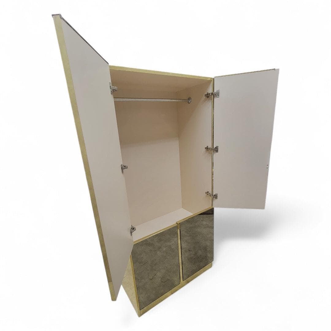 MCM Bronze Mirrored and Brass Bedroom Set by Ello - 8