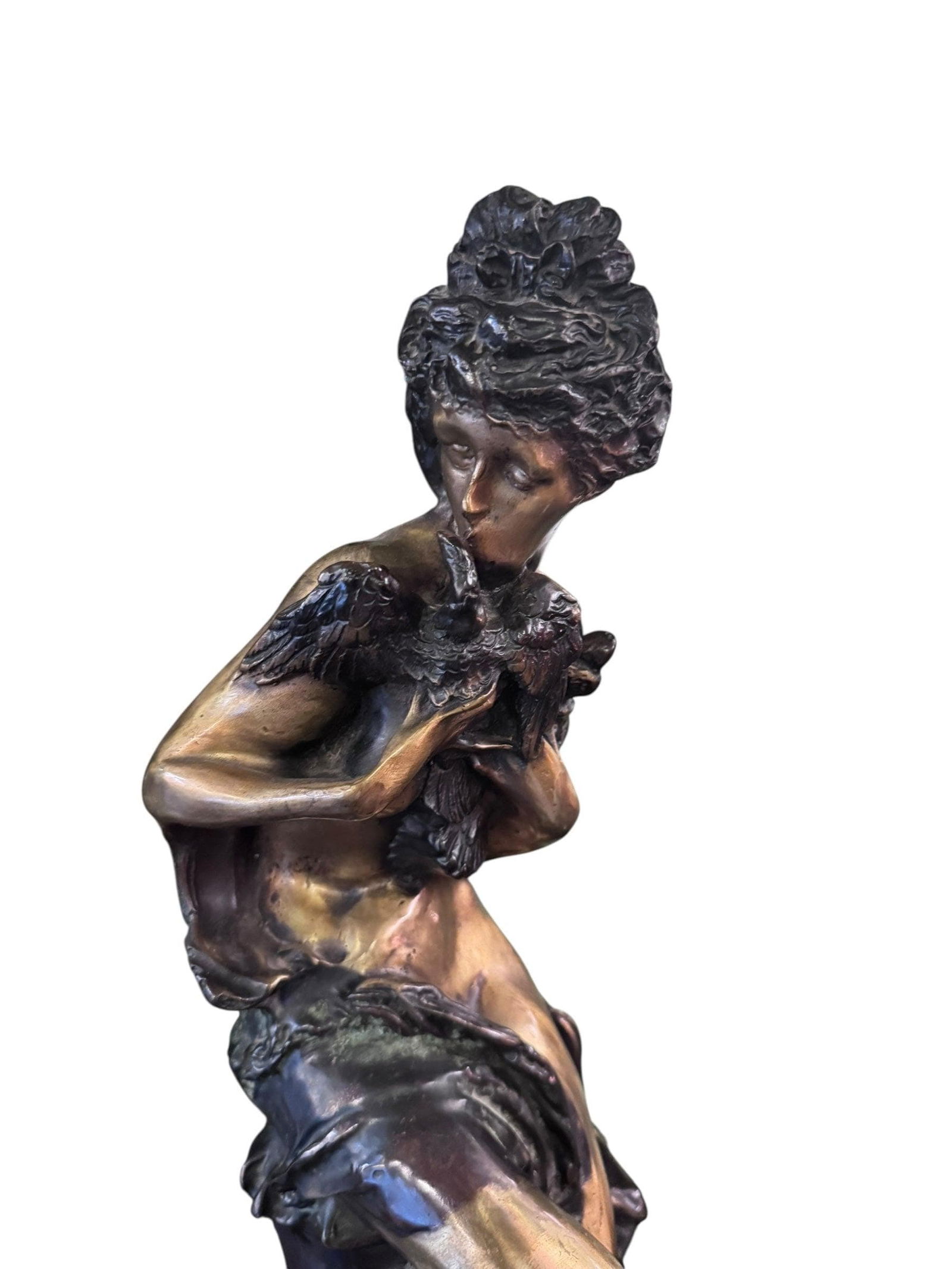 Antique Bronze Figural Sculpture by Emmanuel Villanis - 7