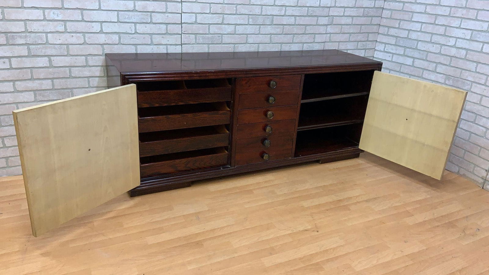Art Deco Mahogany & Cork Sideboard by Johnson Furniture - 3
