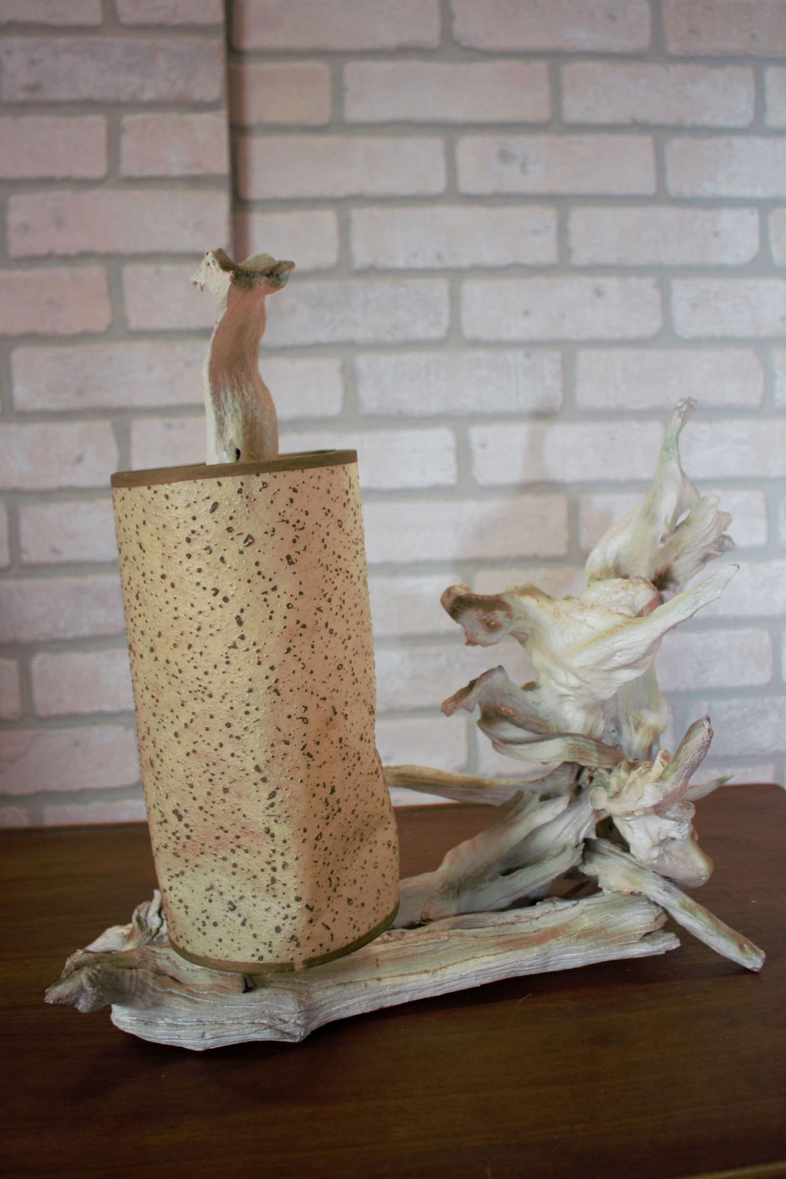 Mid Century Modern Driftwood Table Lamp - Set of 2 - 9