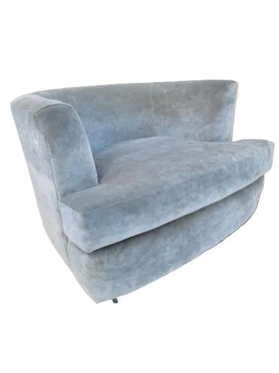 MCM Barrel Back Tub Chair by Henredon Newly Reupholstered - 3