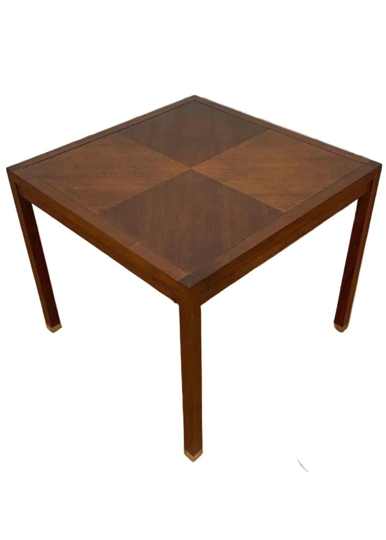 MCM Swedish Square Coffee Table By DUX: Title: MCM Swedish Square Coffee Table By DUX Description: Mid Century Modern Swedish Square Coffee Table By DUXThis gorgeous mid century modern Scandinavian square coffee table with bronze tip legs.