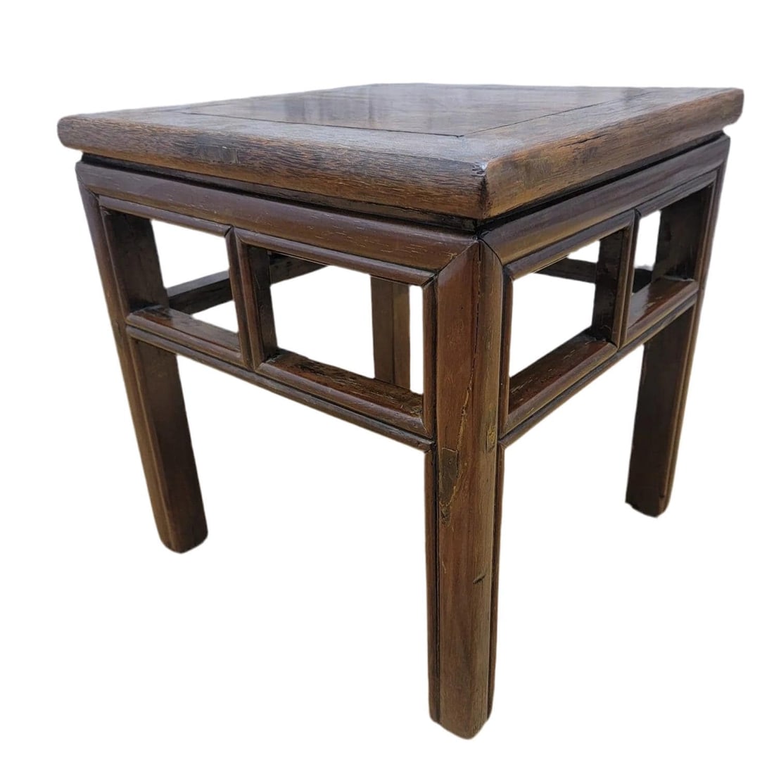 Antique Shanxi Province Elm Square Side Table (1 of 8)