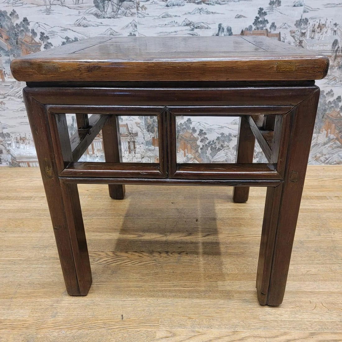 Antique Shanxi Province Elm Square Side Table - 7