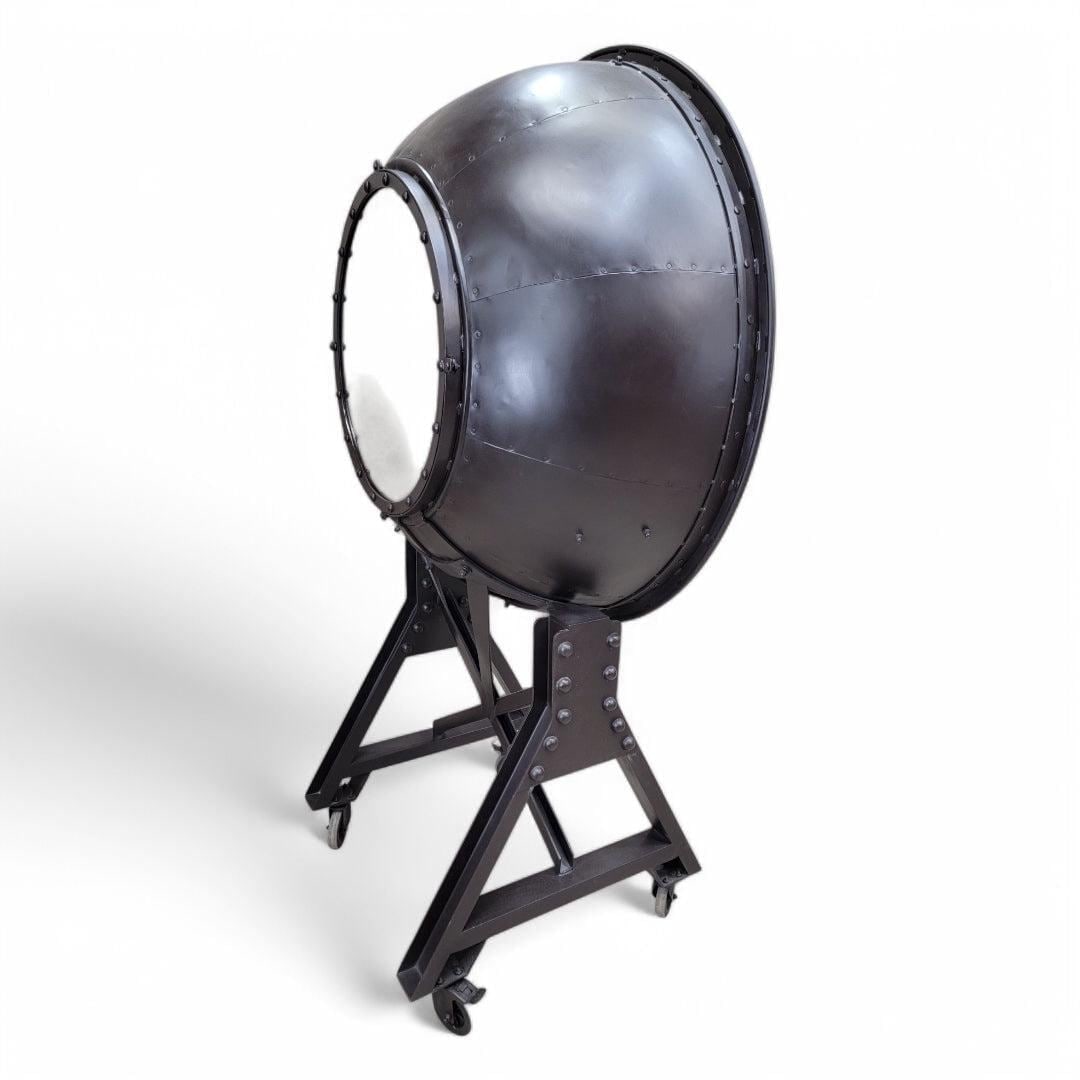 Industrial Modern Cannonball Bar Cabinet - 9