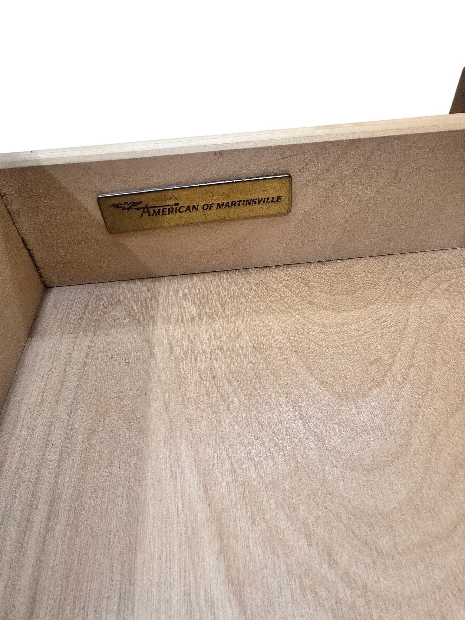 Art Deco American of Martinsville Headboard and Nightstands Set - 9