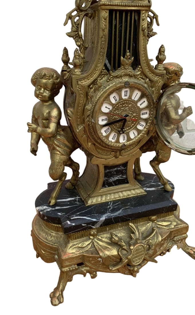 Vintage Imperial Brevettato Ornate Franz Hermle Mantel Clock - 2