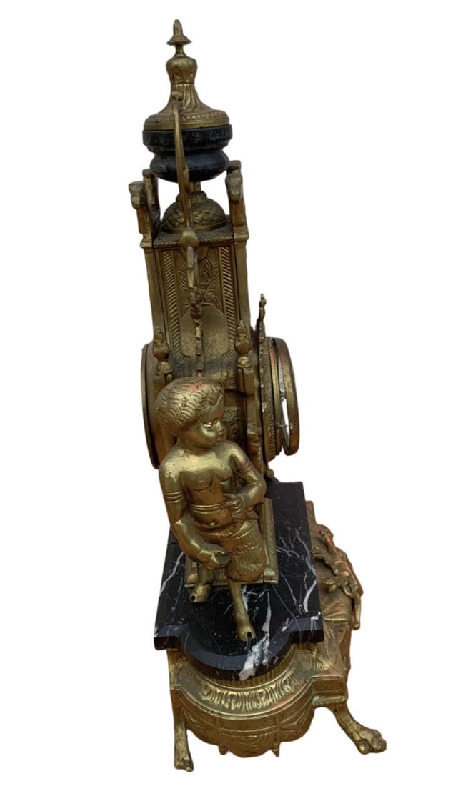 Vintage Imperial Brevettato Ornate Franz Hermle Mantel Clock - 5