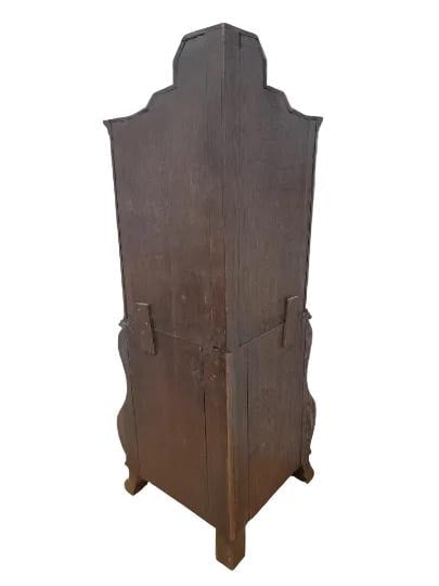 Antique Dutch Marquetry Corner Display Cabinet - 9