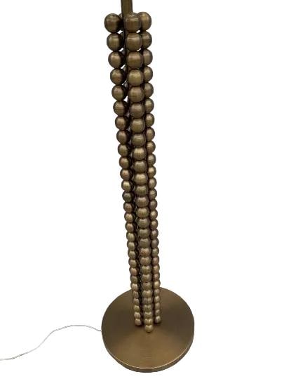 Modern Brass Textured Tower Floor Lamp - 2