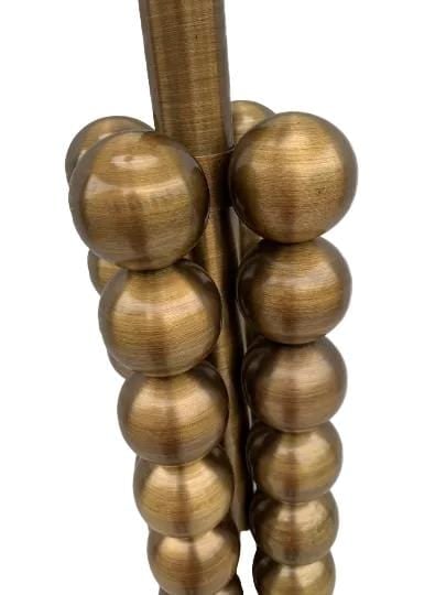 Modern Brass Textured Tower Floor Lamp - 3