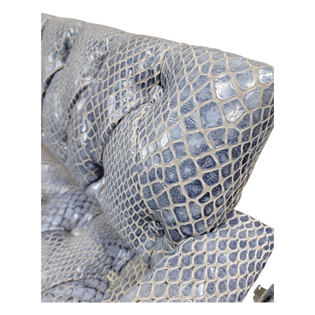 MCM Milo Baughman Style Button Tufted Chairs Newly Reupholstered- Pair - 5