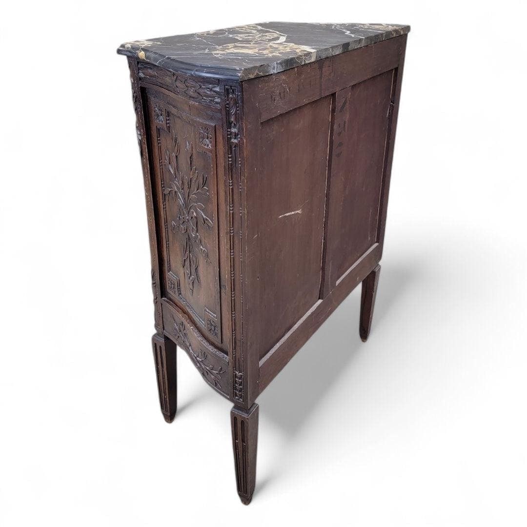 Antique French Carved Commode Chest - 9