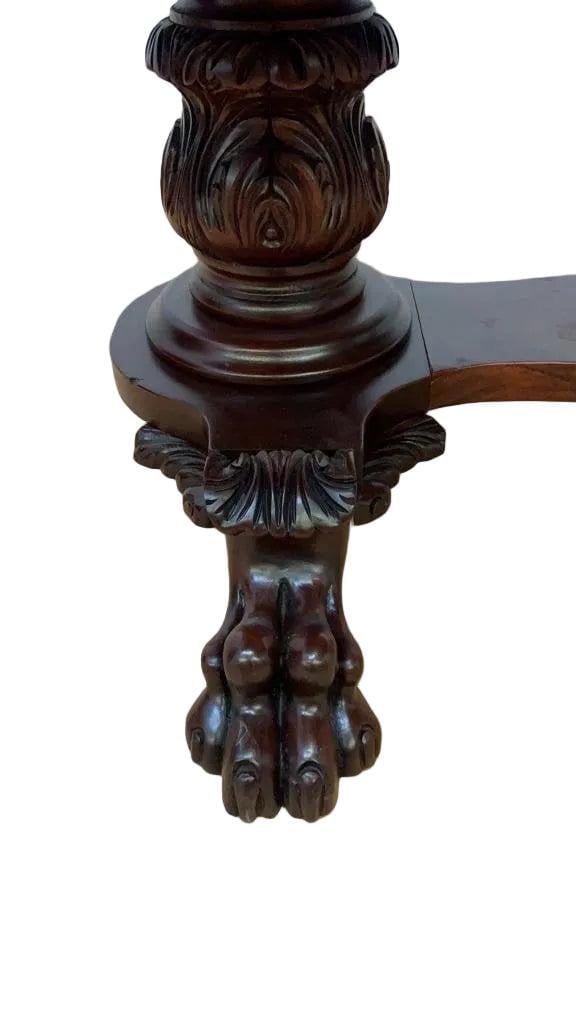 Antique Empire Carved Mahogany Partner?s Desk - 4