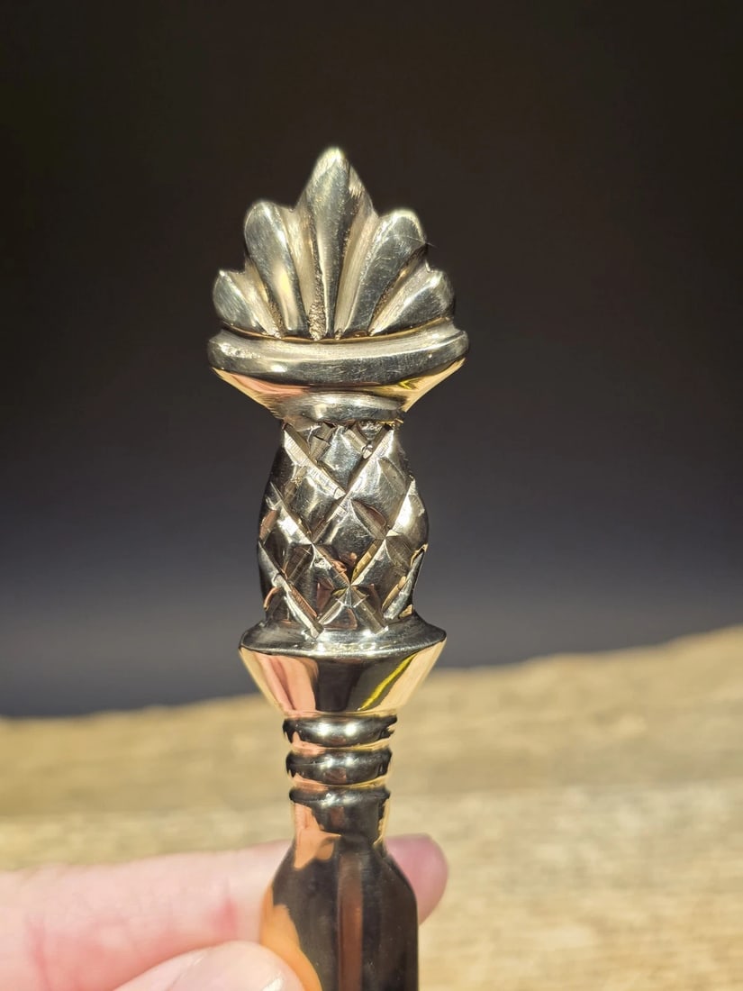 Brass Pineapple Handle Letter Opener - 9