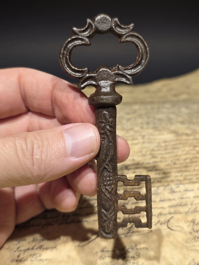 4" Iron Large Skeleton Church Key - 13