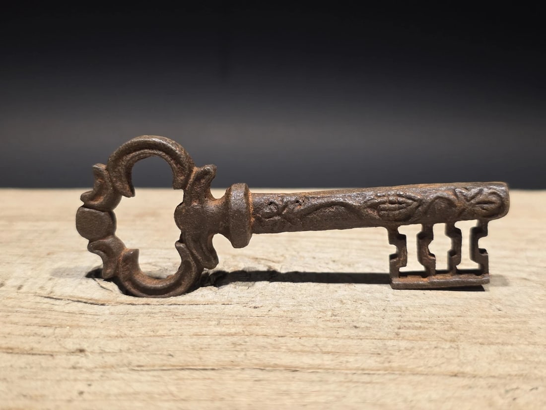 4" Iron Large Skeleton Church Key - 6