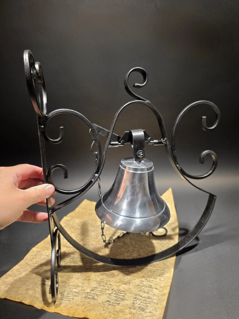 Wrought Iron Scrollwork Wall Mounted Garden/Home Bell - 2