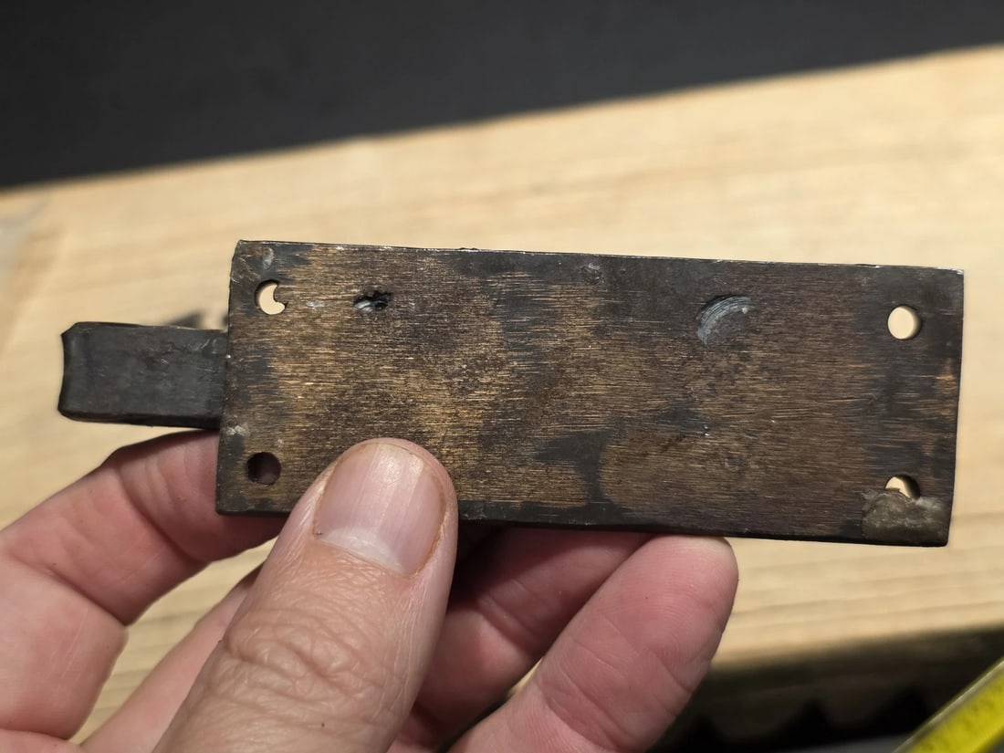 Hand Forged Wrought Iron Slide Latch Rustic Barrel Bolt - 9