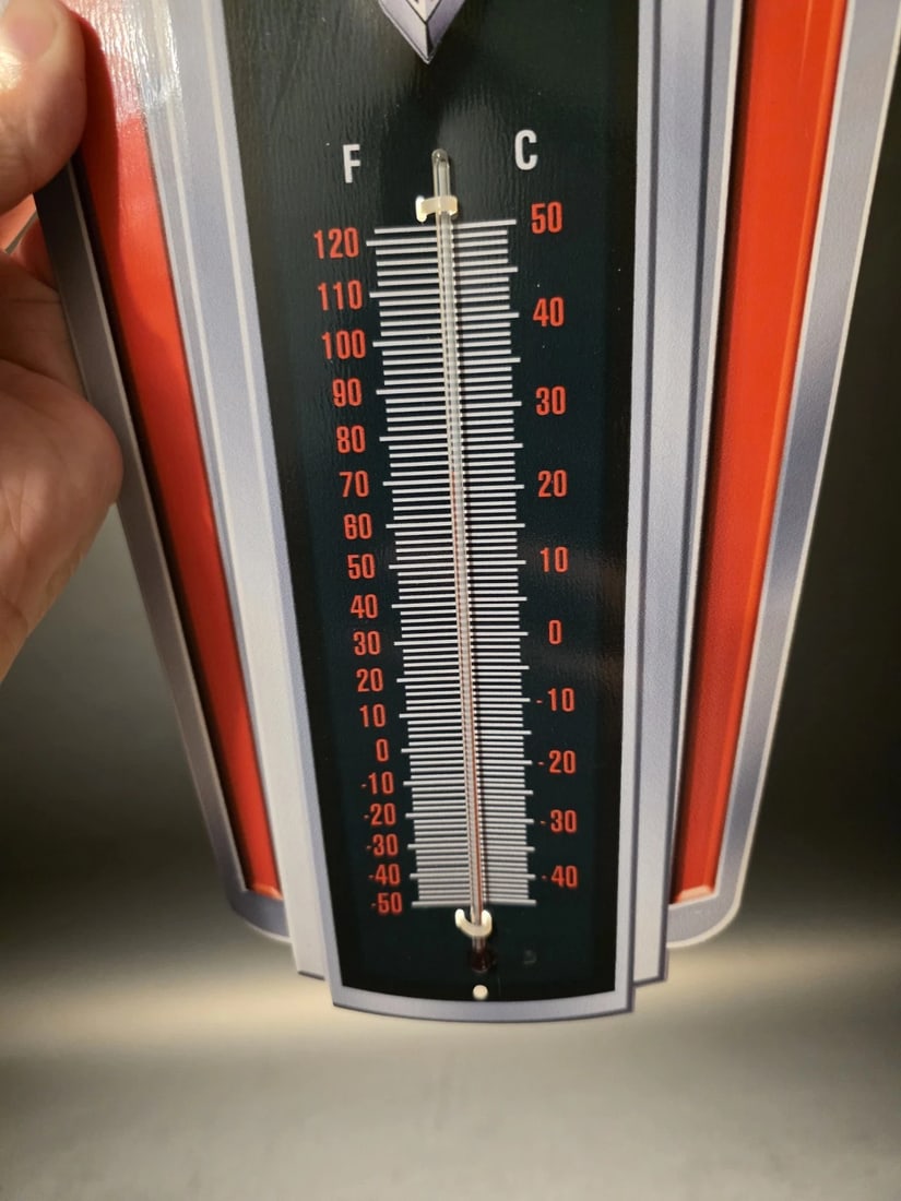 Metal Corvette Generations Wall Thermometer Garage Sign - 8