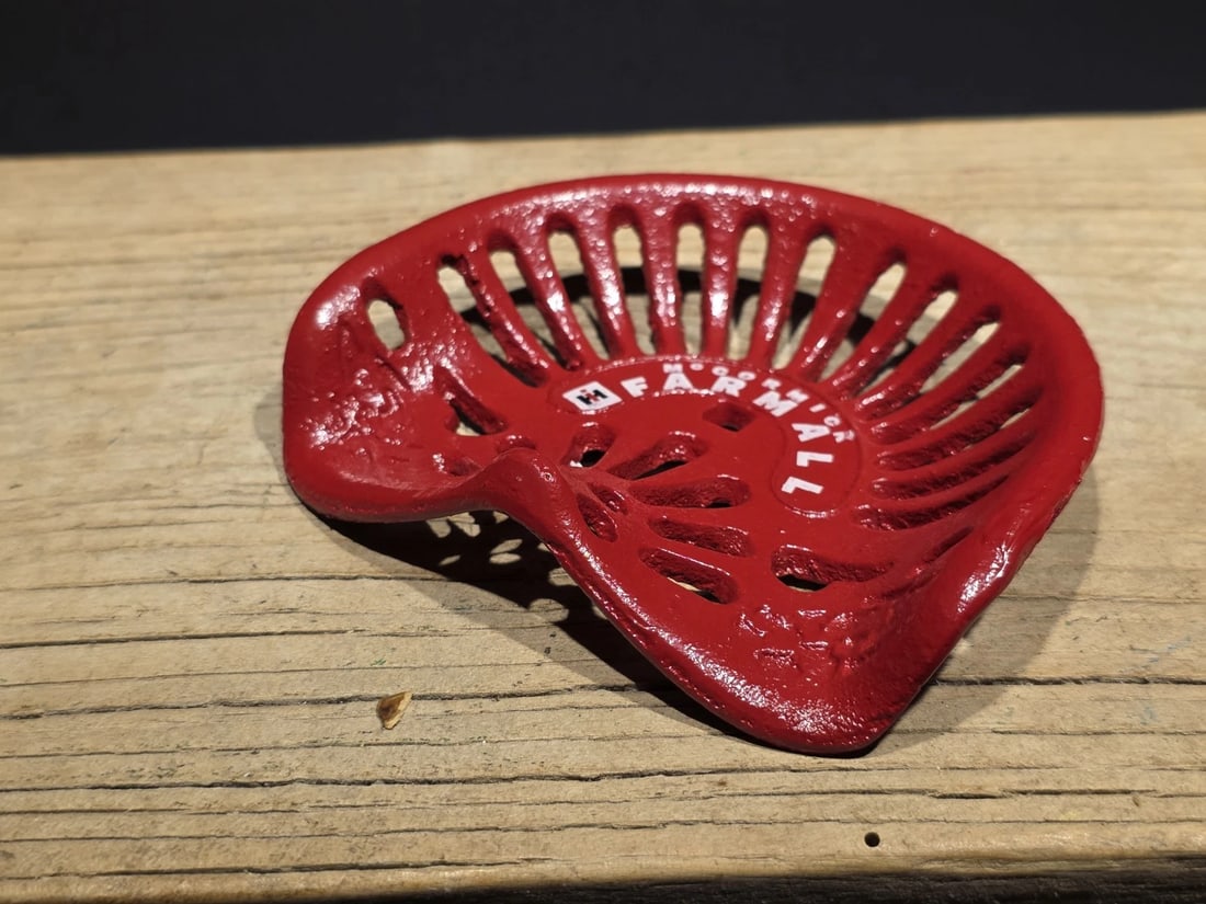 5" Cast Farmall Miniature Tractor Seat Sample - 10