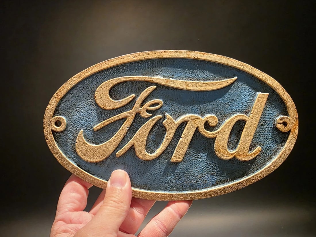 Cast Iron Ford Plaque Sign - 9
