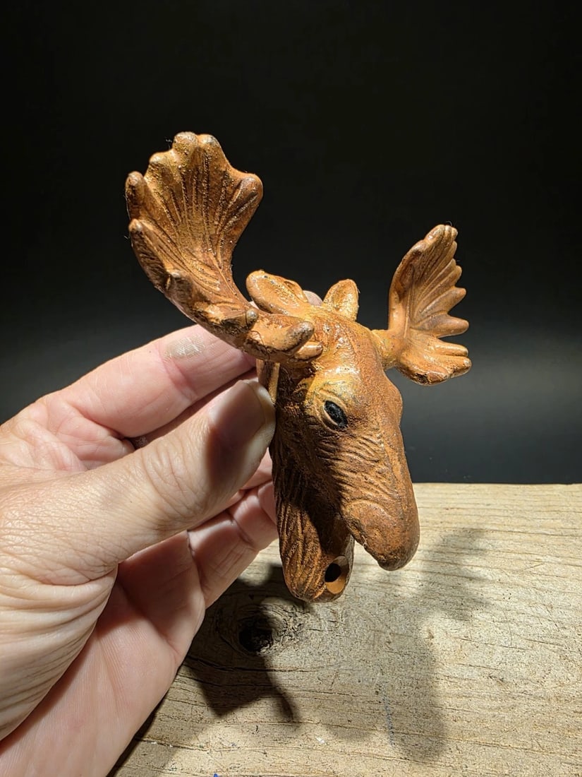 Cast Iron Moose Head Bar Bottle Opener - 5