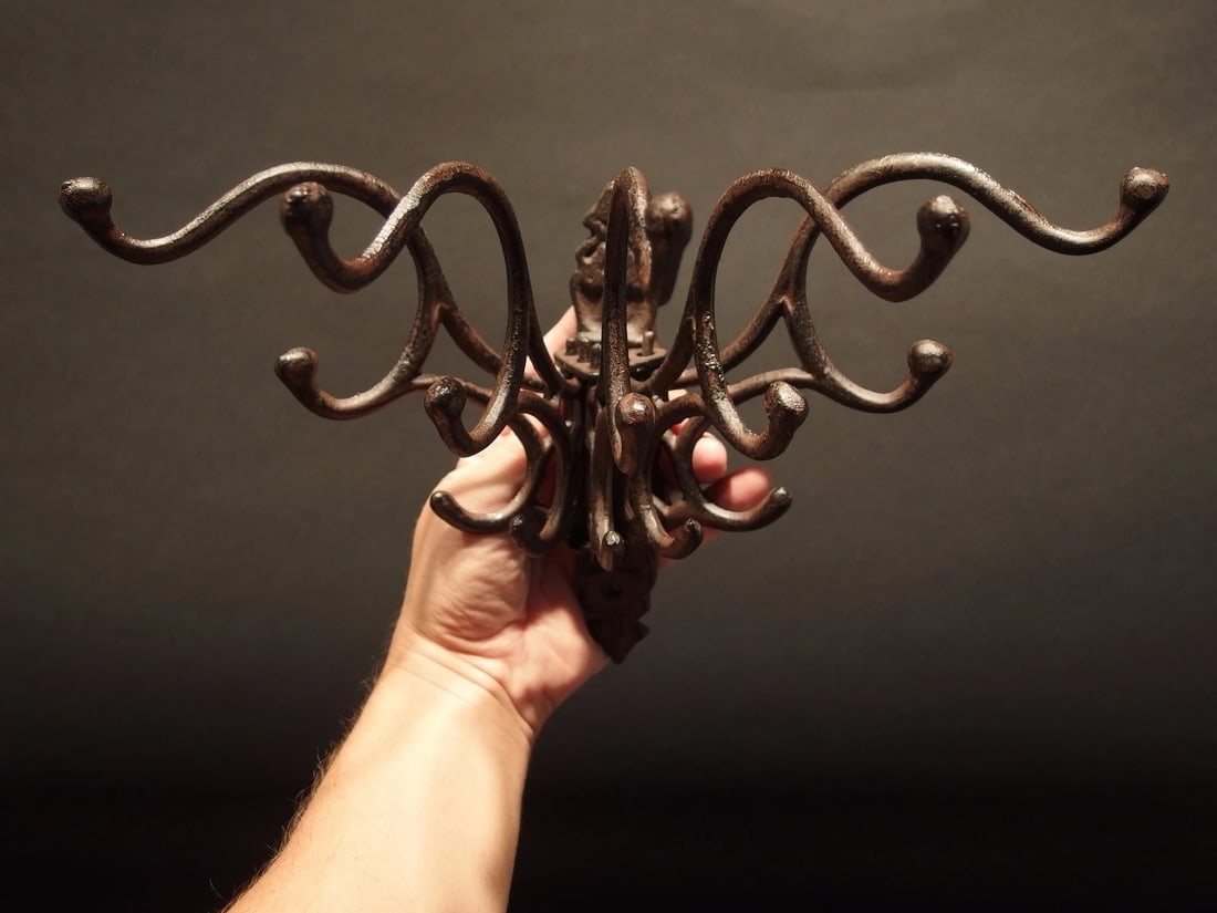 Swivel Folding Coat Hanger Rust Finish - 9