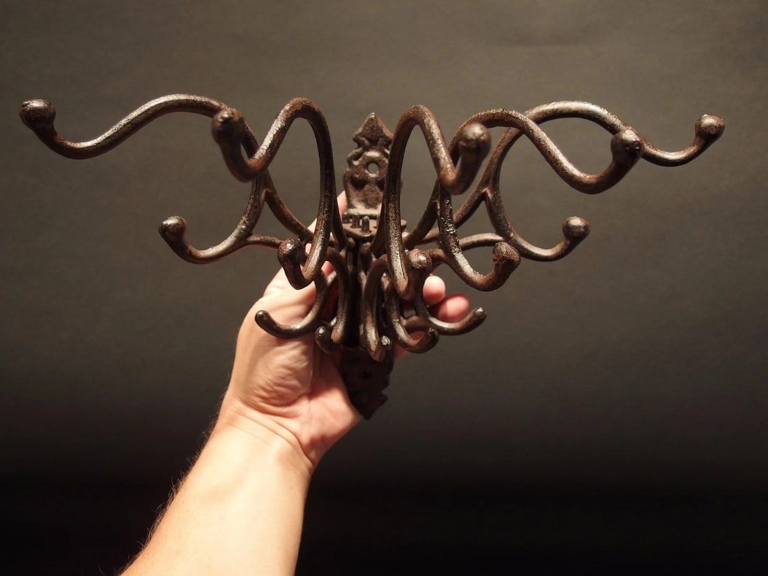 Swivel Folding Coat Hanger Rust Finish - 10