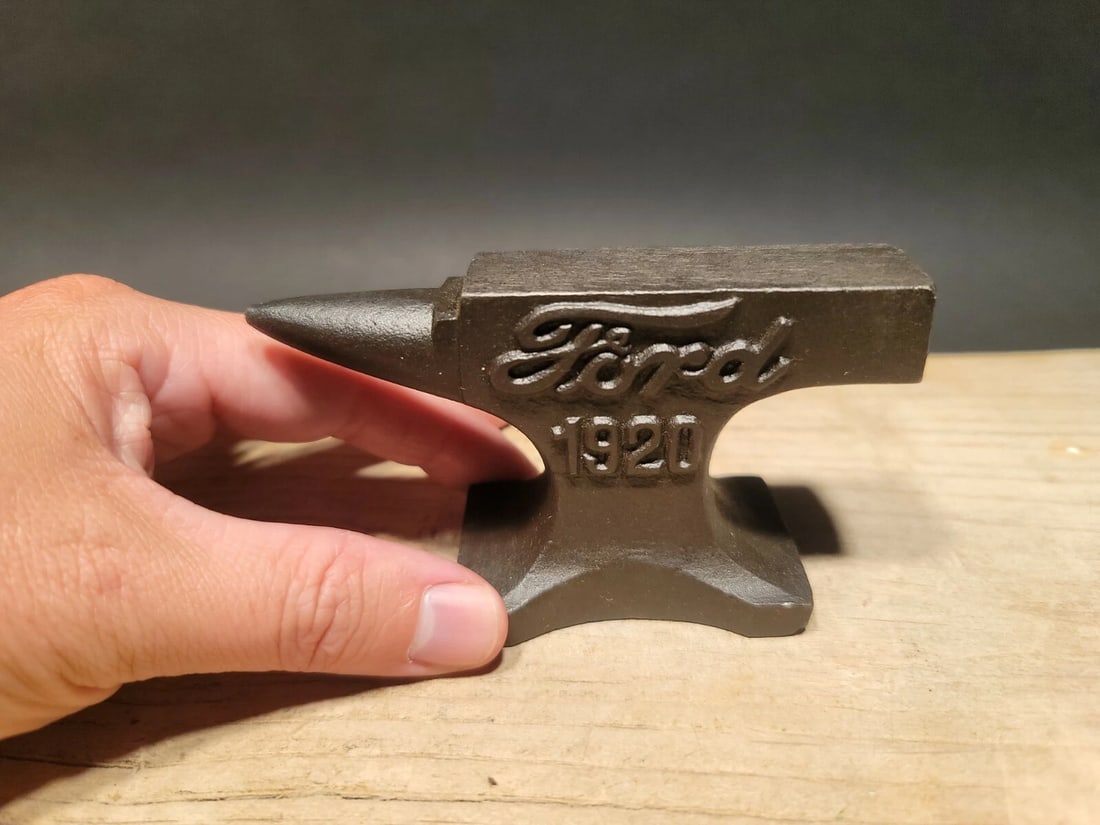 Cast Iron Ford Miniature Anvil - 3