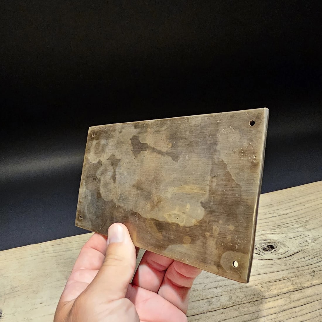 6 5/8" Brass Winchester Plaque Sign - 4