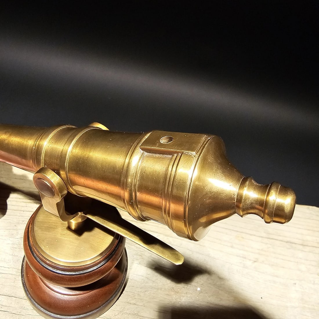 10" 1805 Brass Signal Cannon Model - 9