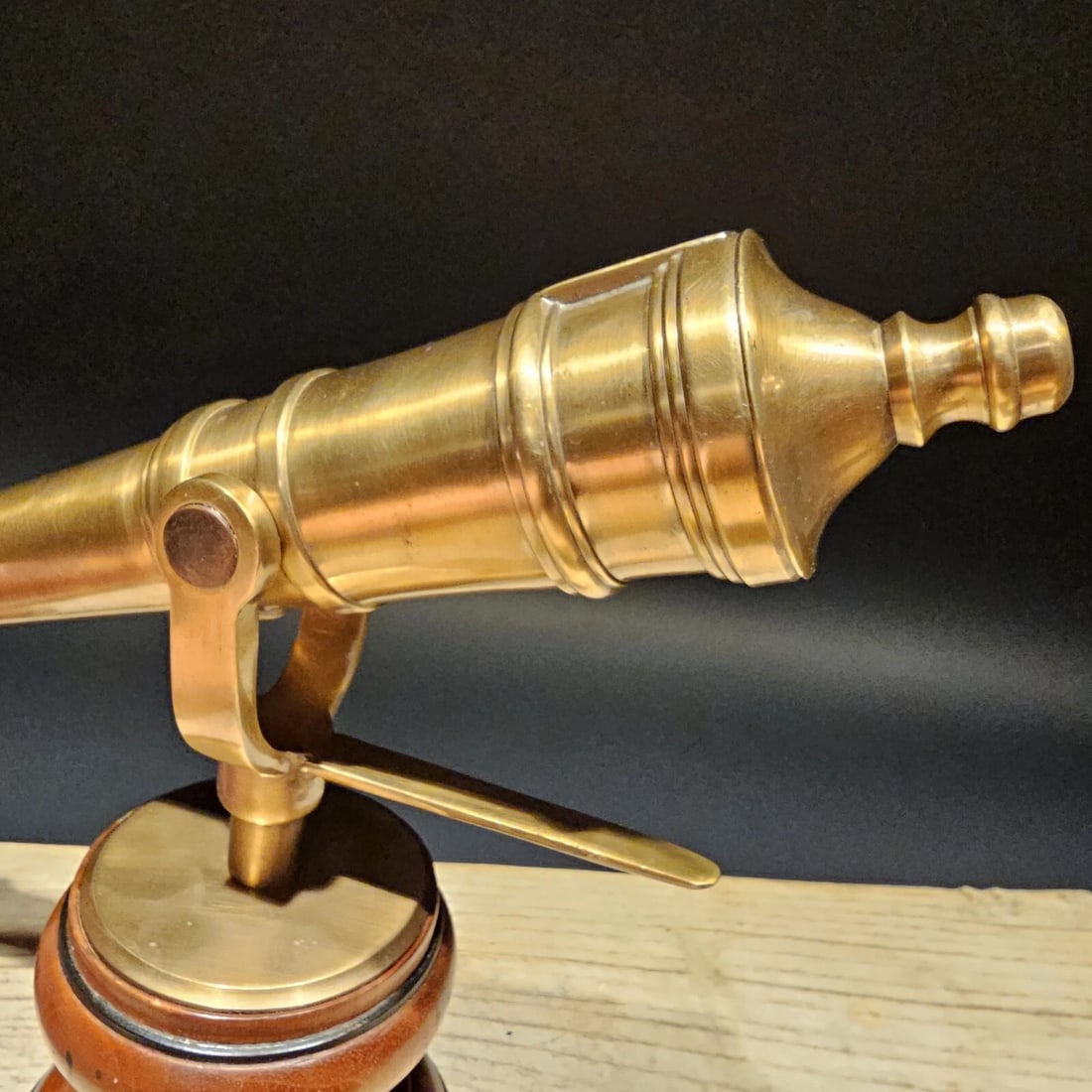 10" 1805 Brass Signal Cannon Model - 8