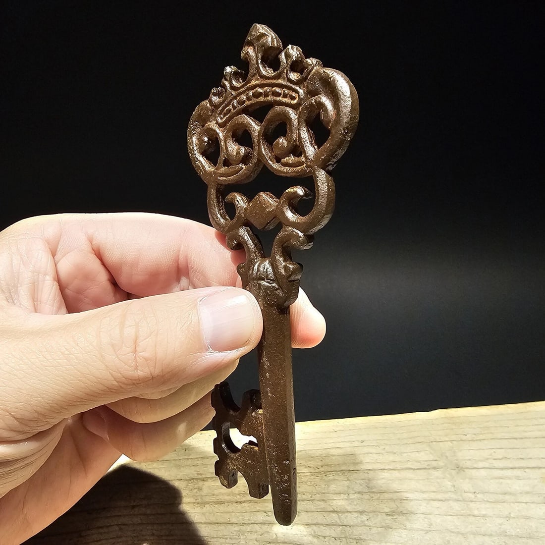 5" Cast Iron Large Skeleton Church Key - 9