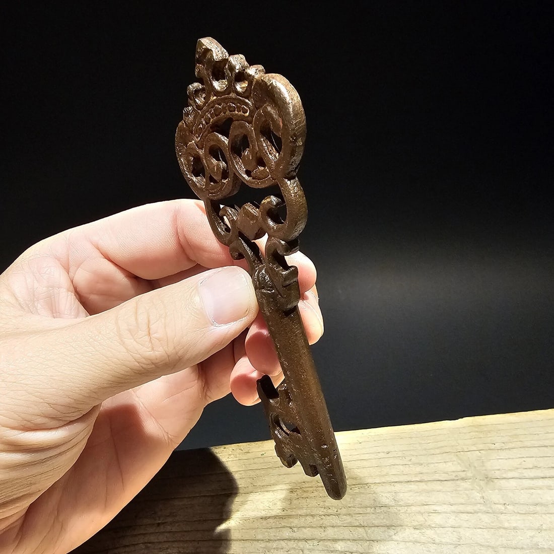 5" Cast Iron Large Skeleton Church Key - 3