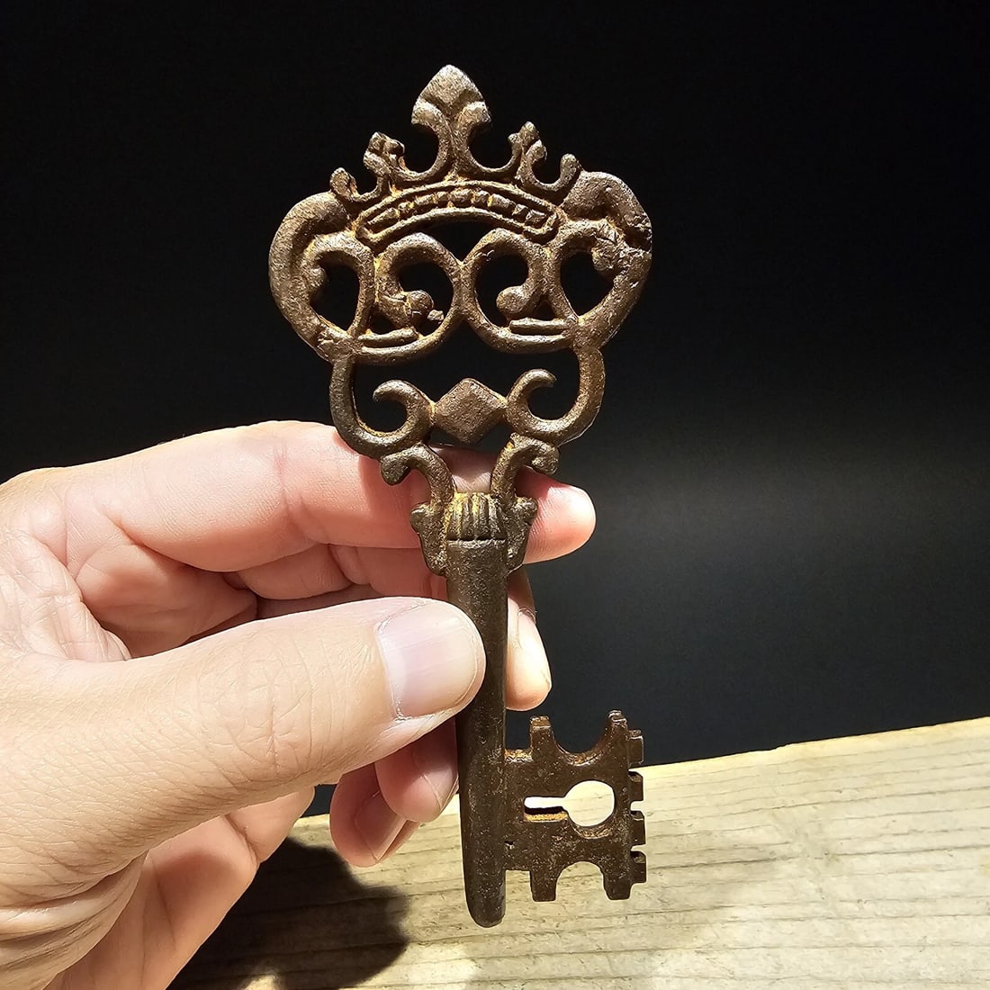 5" Cast Iron Large Skeleton Church Key - 5