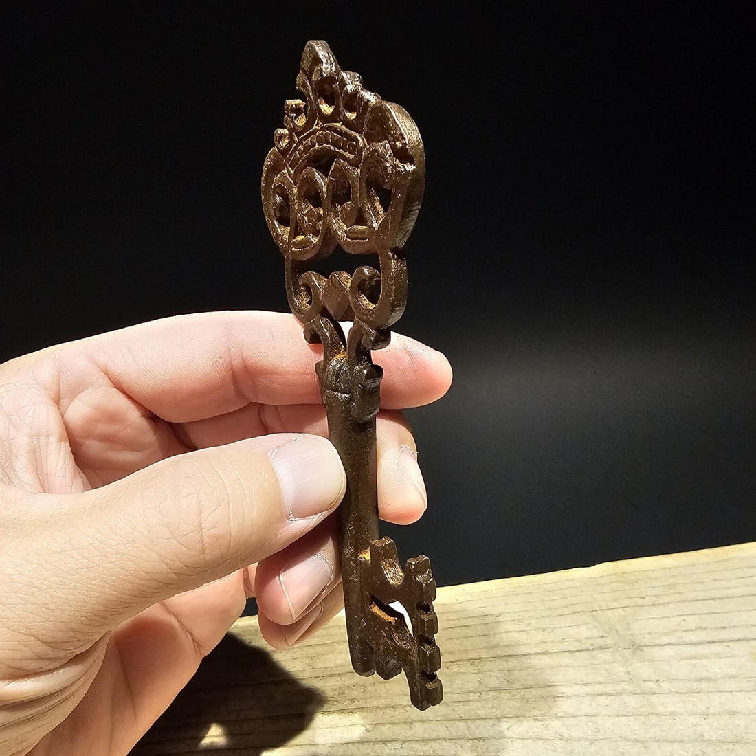 5" Cast Iron Large Skeleton Church Key - 6