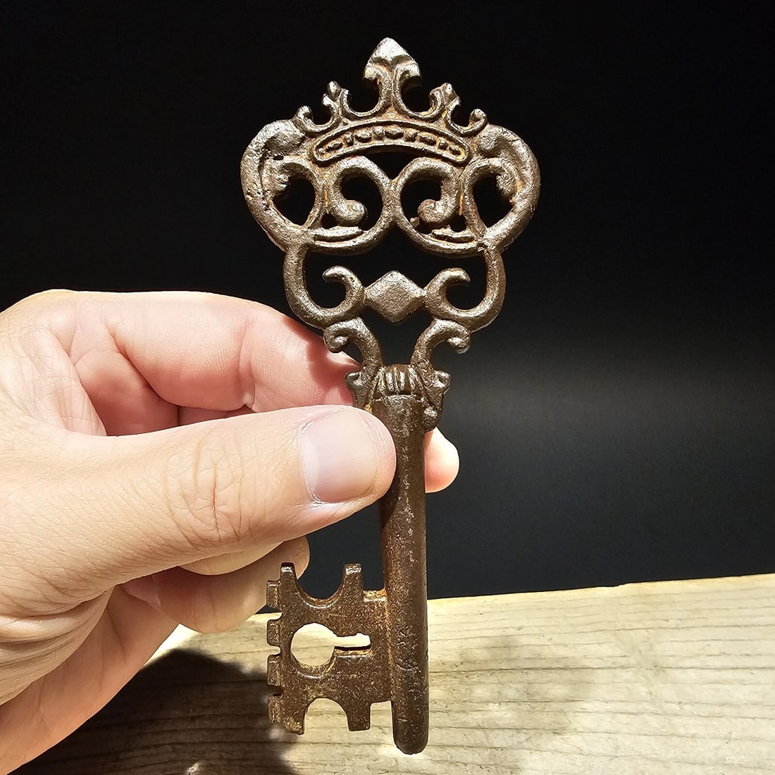 5" Cast Iron Large Skeleton Church Key - 8