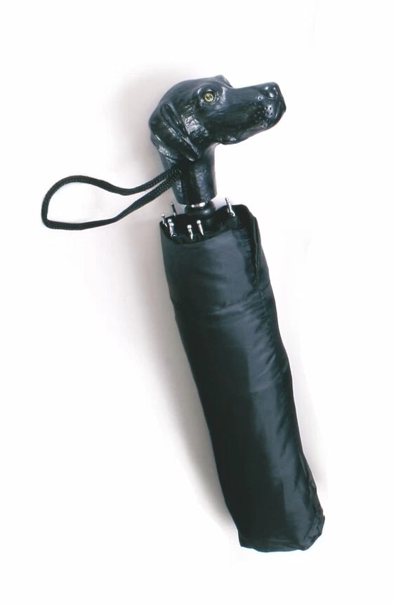 11 1/2" Black Lab Dog Head Umbrella - 2