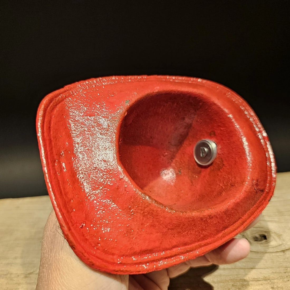 Miniature Cast Iron Texaco Fireman Helmet - 11