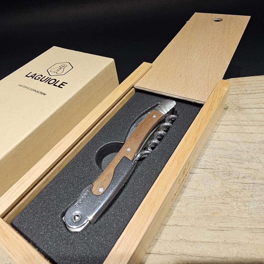 Corkscrew with Walnut Wood Handles - 2