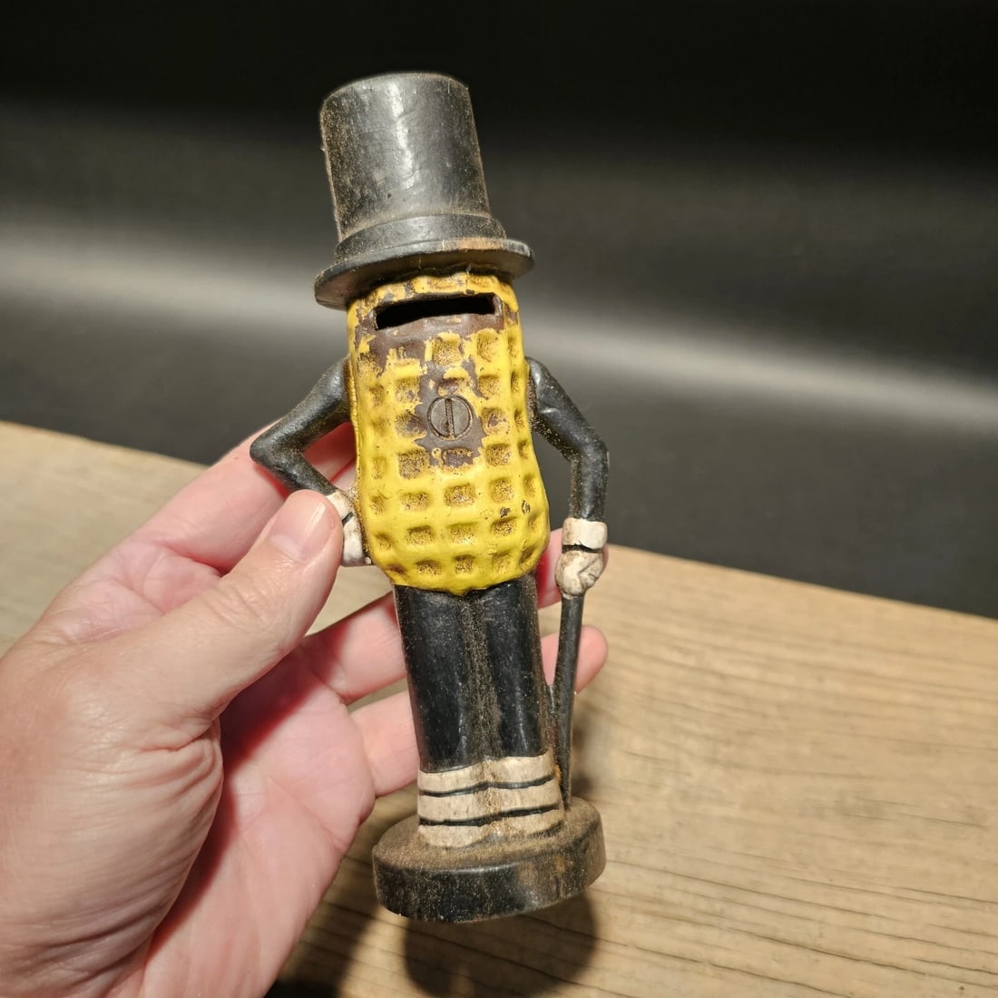 Cast Iron Peanut Coin Bank - 10