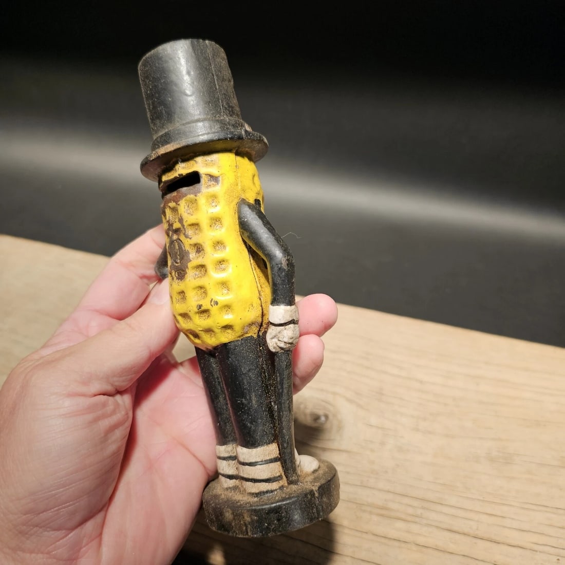 Cast Iron Peanut Coin Bank - 11