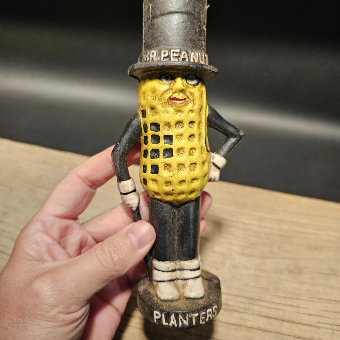 Cast Iron Peanut Coin Bank - 12