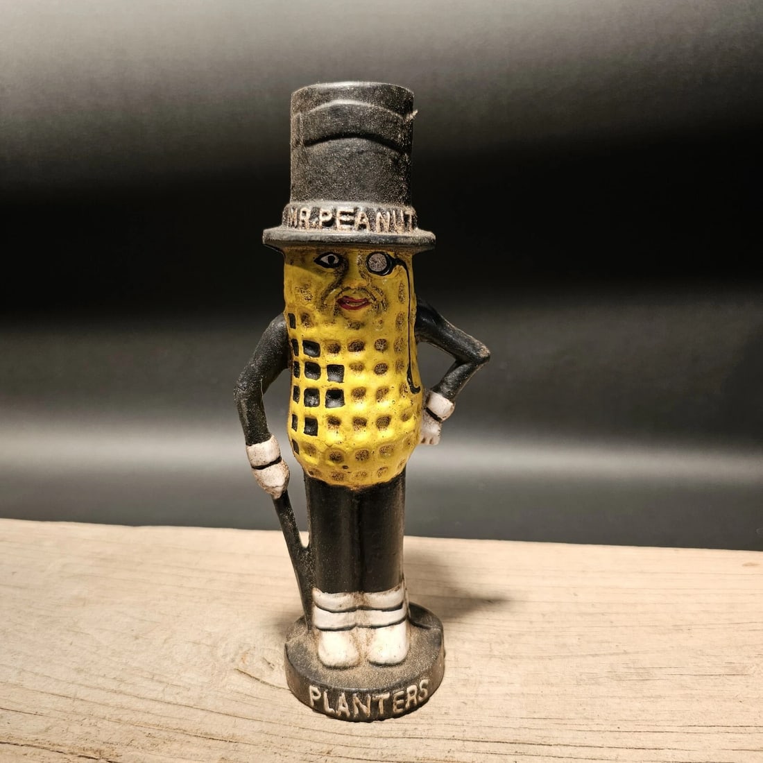 Cast Iron Peanut Coin Bank - 13