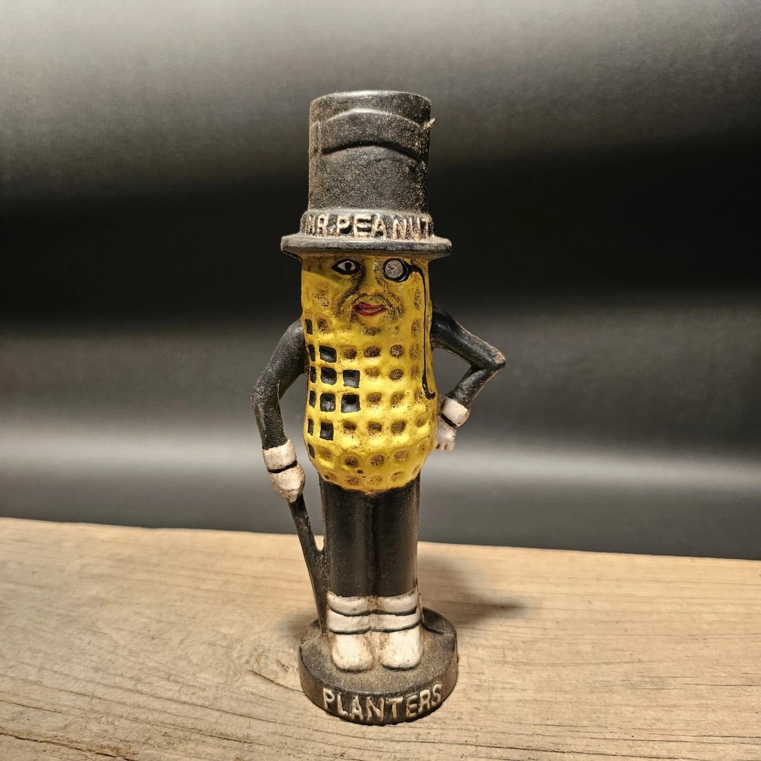 Cast Iron Peanut Coin Bank - 14