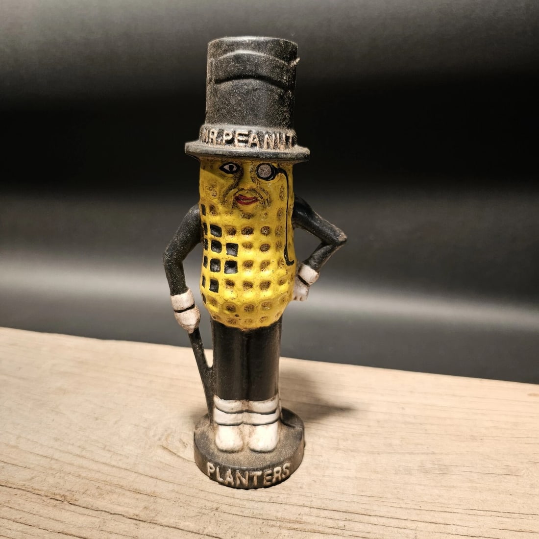 Cast Iron Peanut Coin Bank - 16